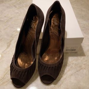 J.Jill Brown Suede 2.5” Heels.New w/oTags,with Box.NeverWorn,9.5M. Perfect.